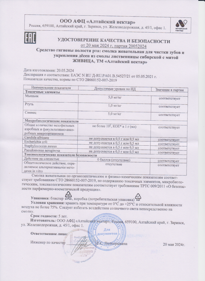 Паспорт №052024
